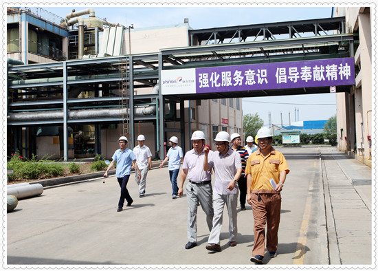 市社保中心孙太恒主任和羊口职教中心张国友主任，来集团公司进行工伤预防调研和安全隐患排查指导工作
