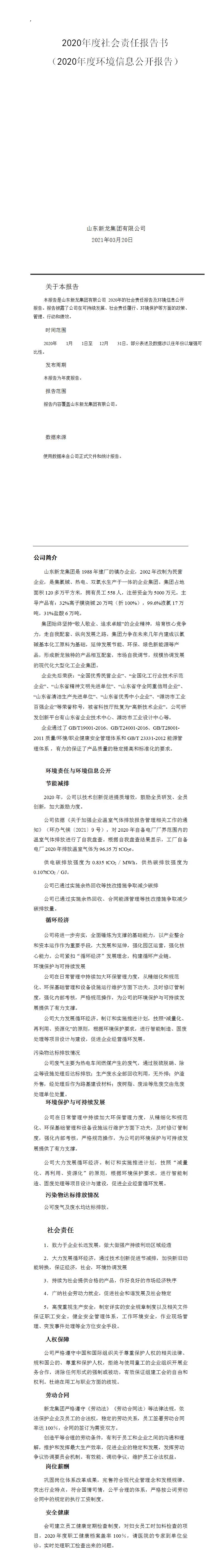 2020年度社会责任报告书